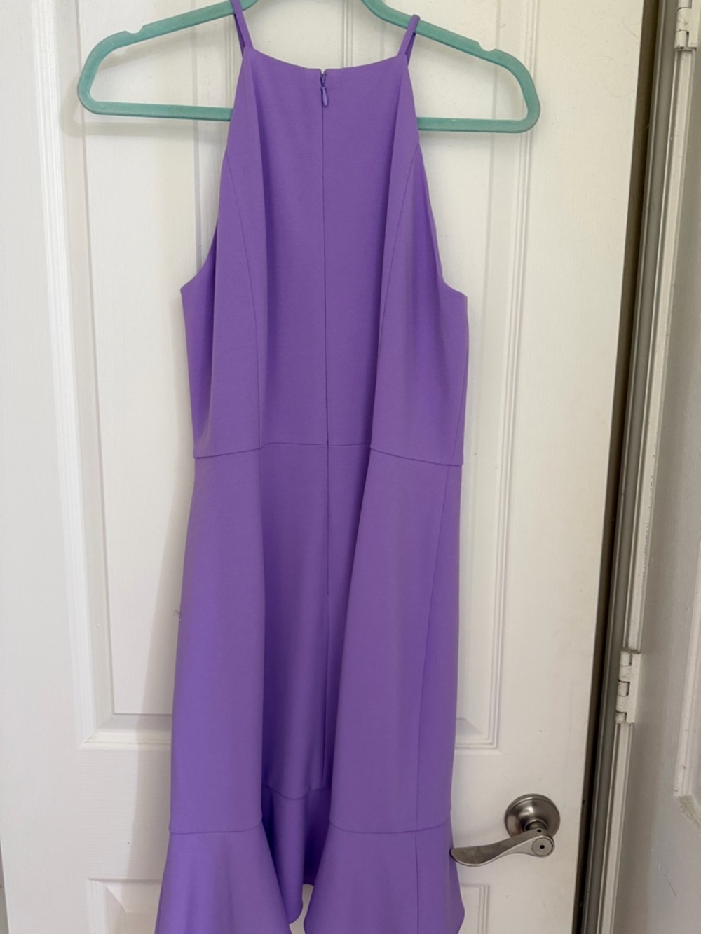 Lavender Halter Ruffle Midi Dress - Picture 7 of 11